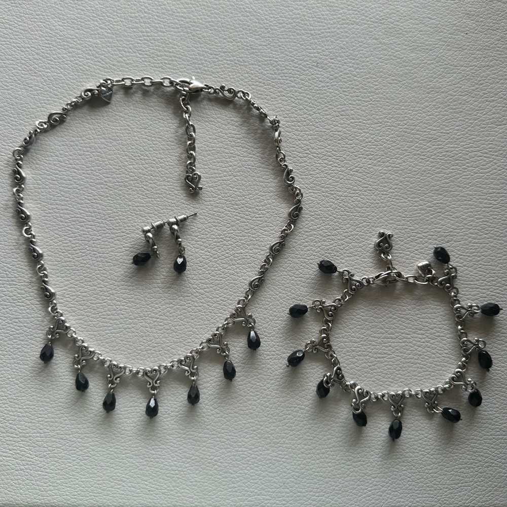 Brighton necklace, earrings, and bracelet